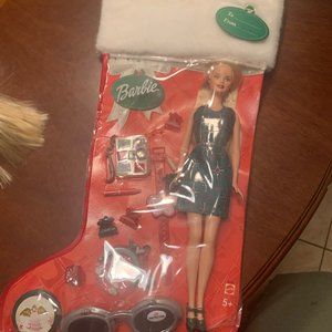 Barbie Target Doll Gift Set in Plastic Christmas Stocking- New